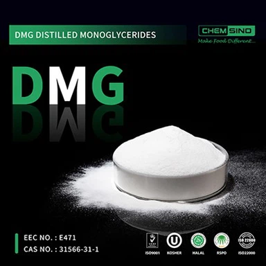 Destillerede monoglycerider DMG-pulver til bageri CAS-nr. 123-94-4