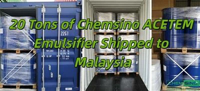20 tons Chemsino ACETEM-emulgator sendt til Malaysia