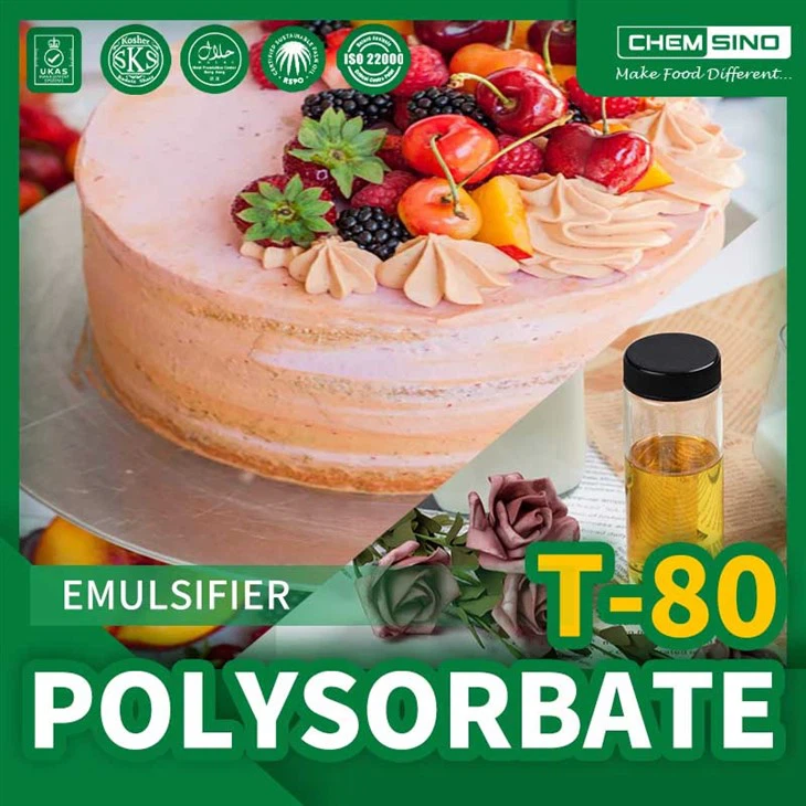 Polysorbat 80: Den eftertragtede emulgator til nutraceutiske produkter af høj kvalitet CAS NO.9005-65-6